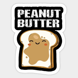 Matching set peanut butter and jelly couples friend Sticker